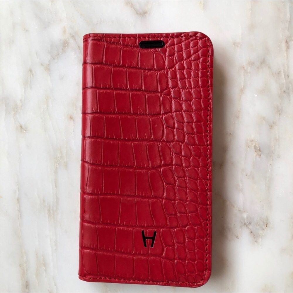 Hadoro Alligator Leather iPhone Folio Case X/XS